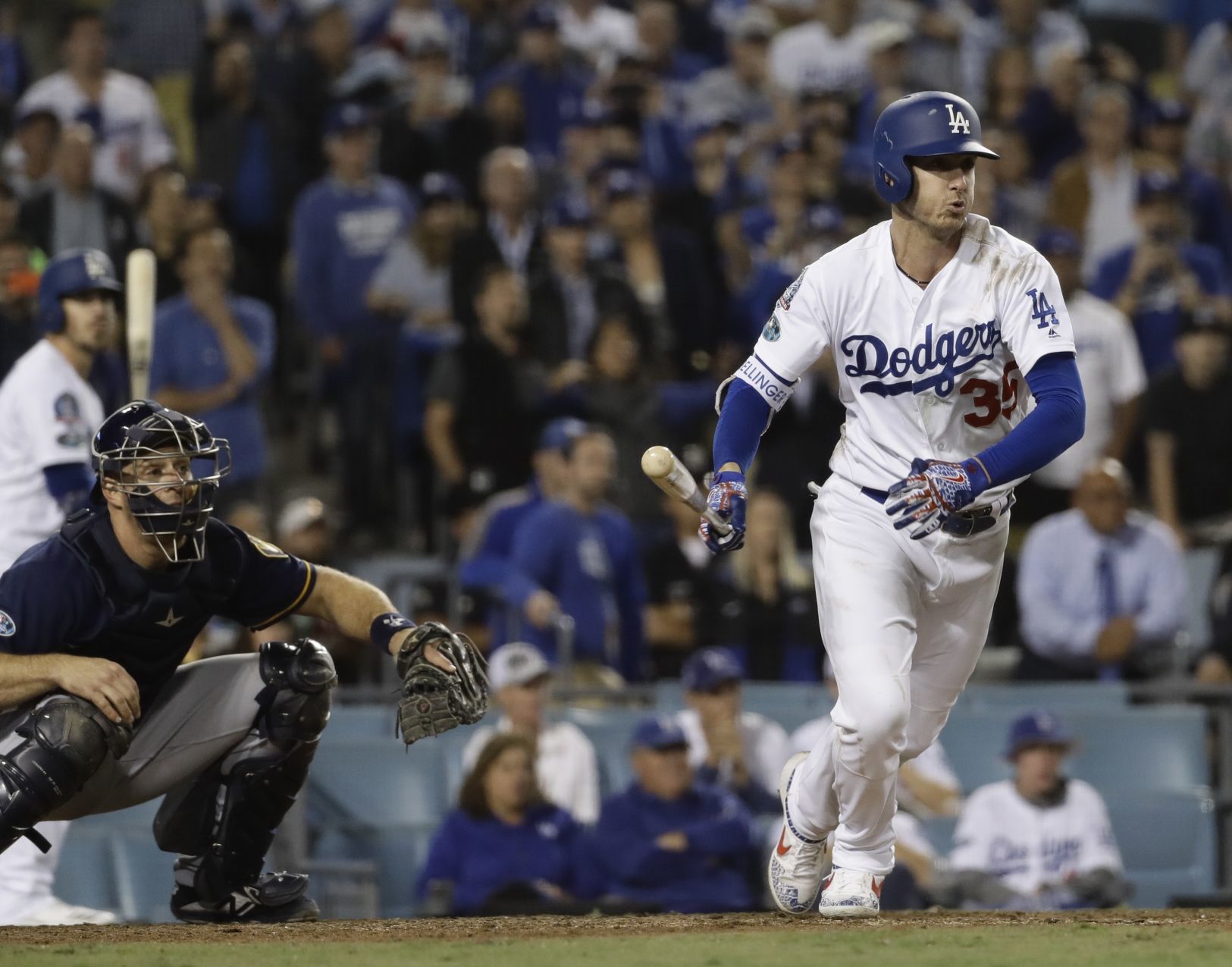 Dodgers 2, Brewers 1